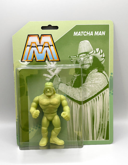 Matcha Man: A Custom Wrestling Figure for a Local Influencer
