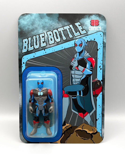 From Page to Plastic – Custom Comic Hero Blue Bottle