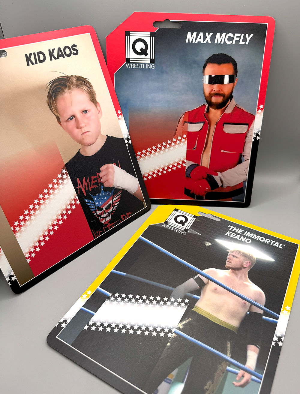 Underground Icons: Custom Card Backs for UK Wrestling Figures