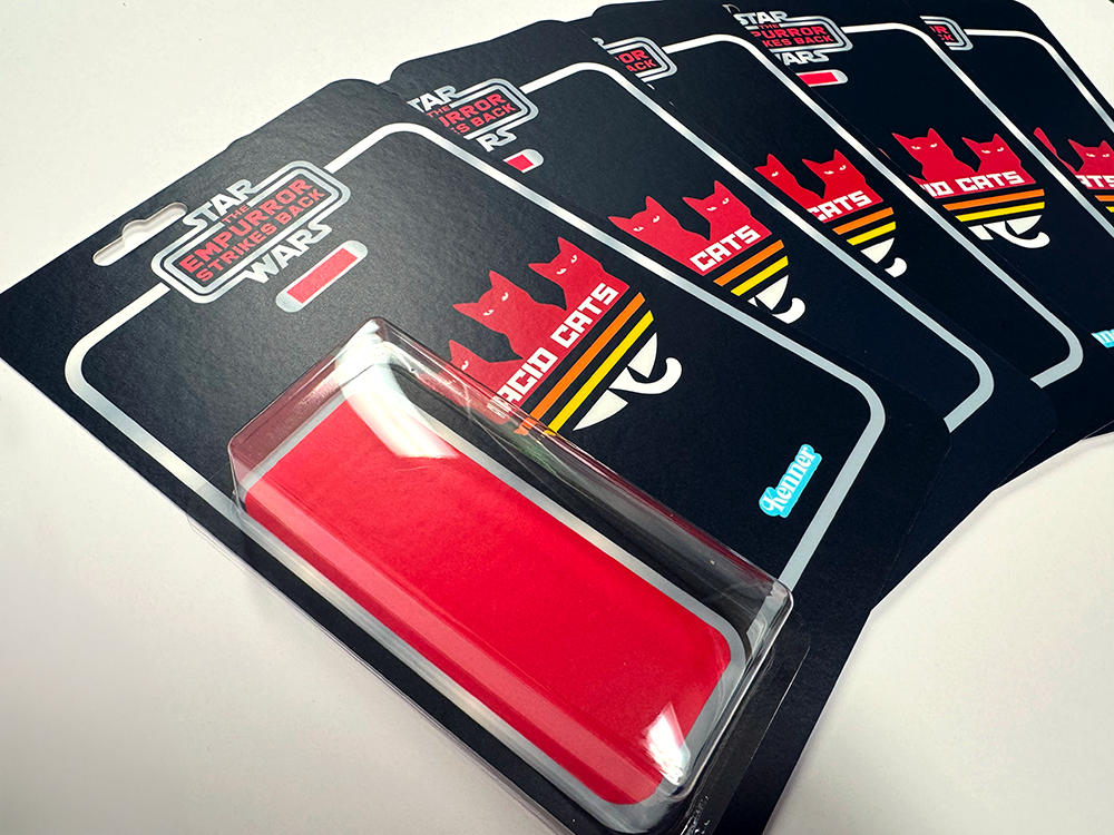 Acid Cats Come to Life: Custom Card Backs for a Psychedelic Toy Line