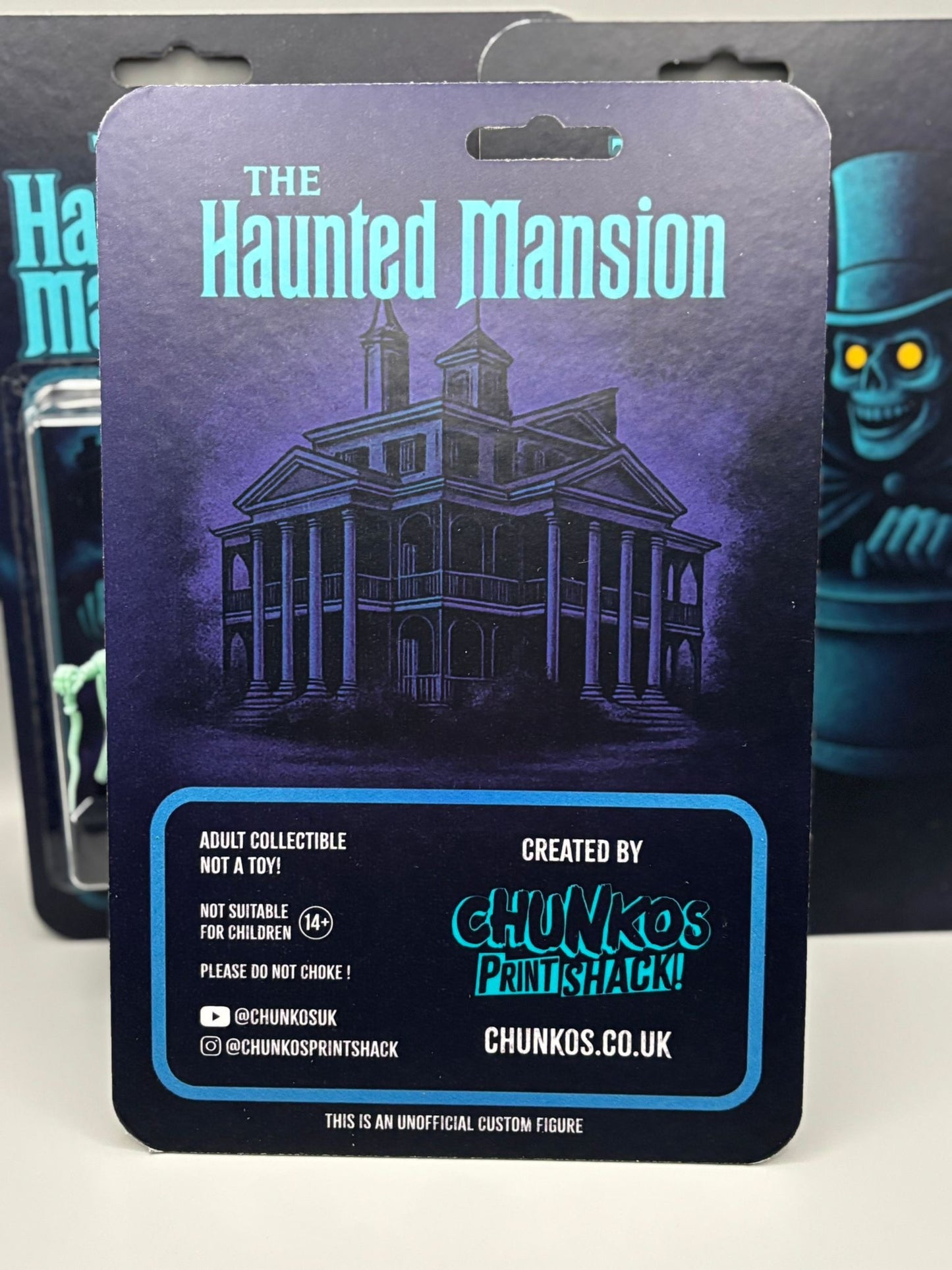 Custom Hatbox Ghost Figure Haunted Mansion Collectible – Disney Inspired Parks Attraction Fan Art Toy