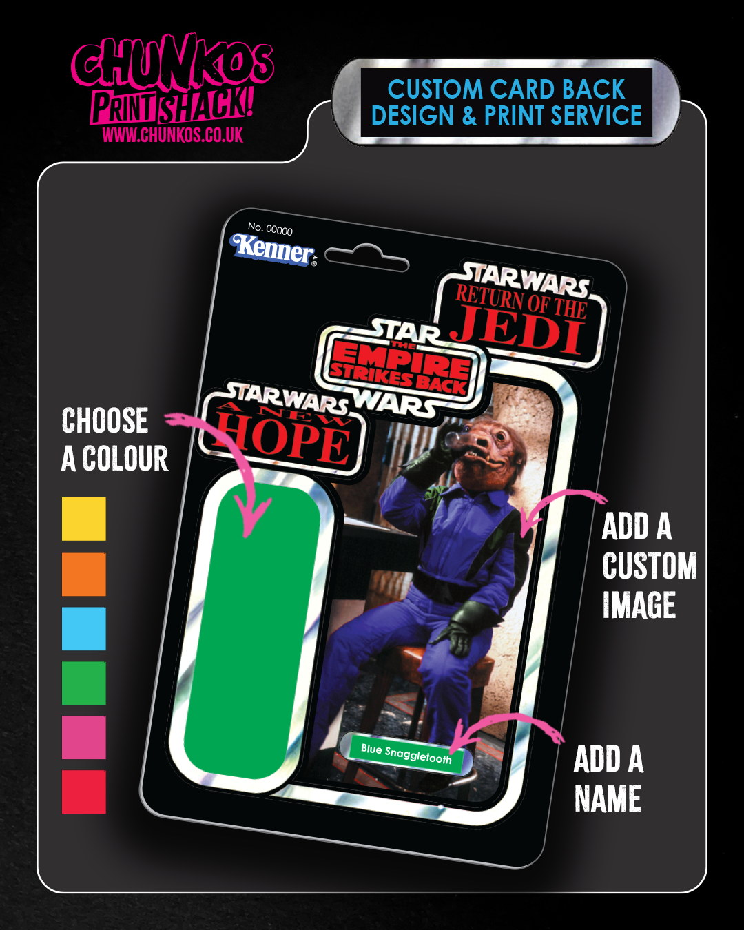 Design & Print Service - Custom Tri Logo Vintage-Style Card Backs