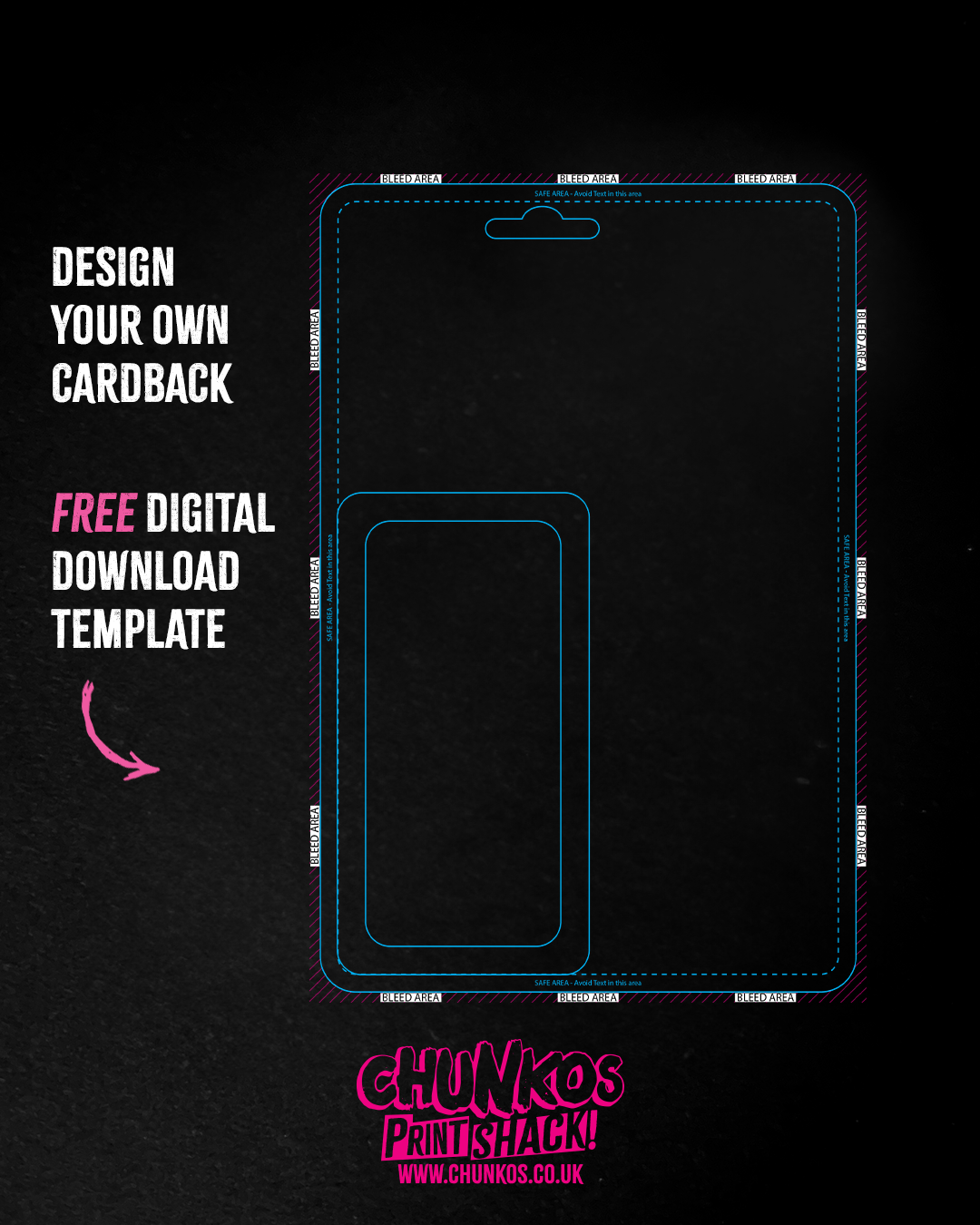 Free Custom Card Back Template – Design Your Own Card with Perfect Dimensions & Bleed