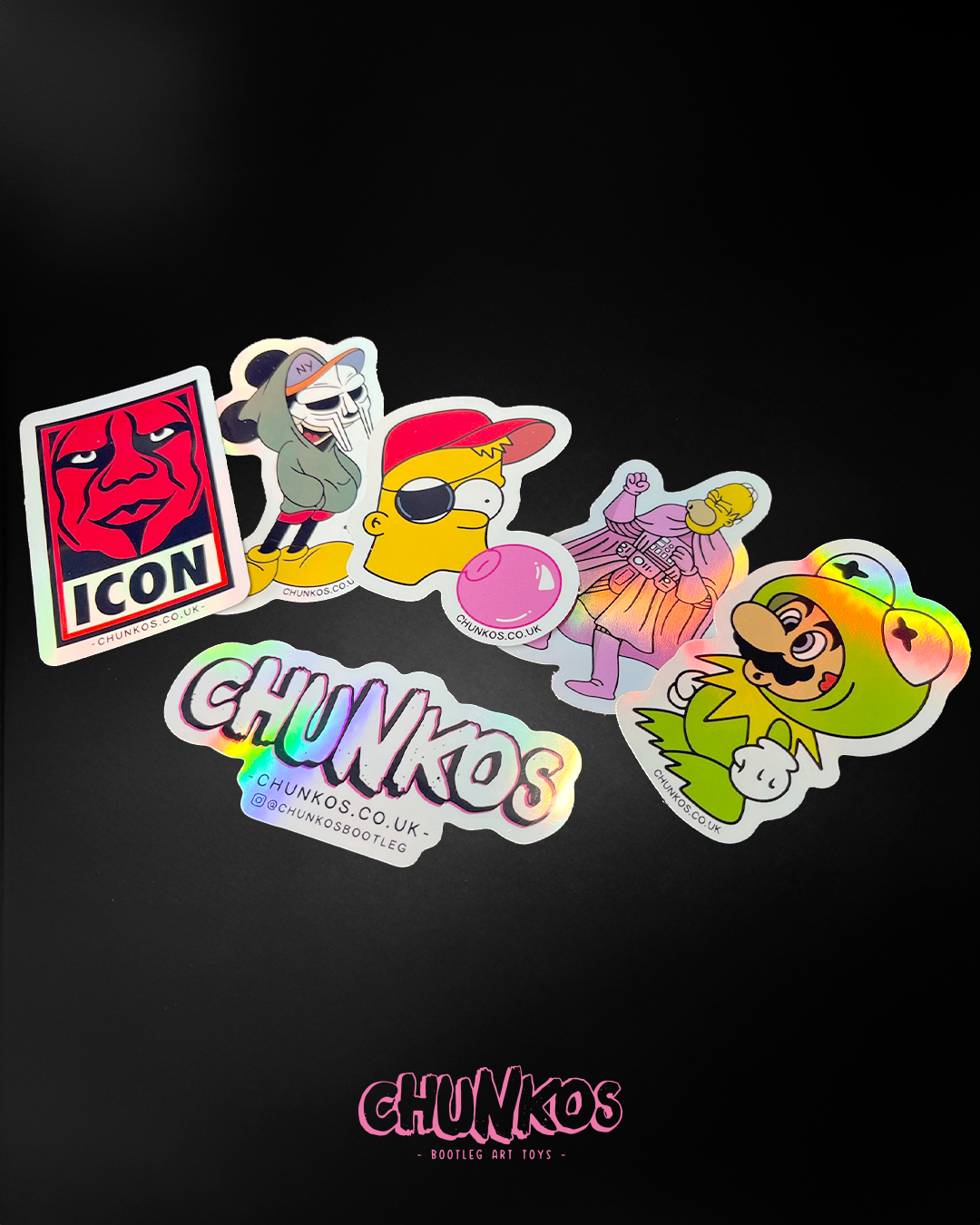 Custom Holographic Sticker Printing – Durable Vinyl, Die Cut, Any Shape or Size