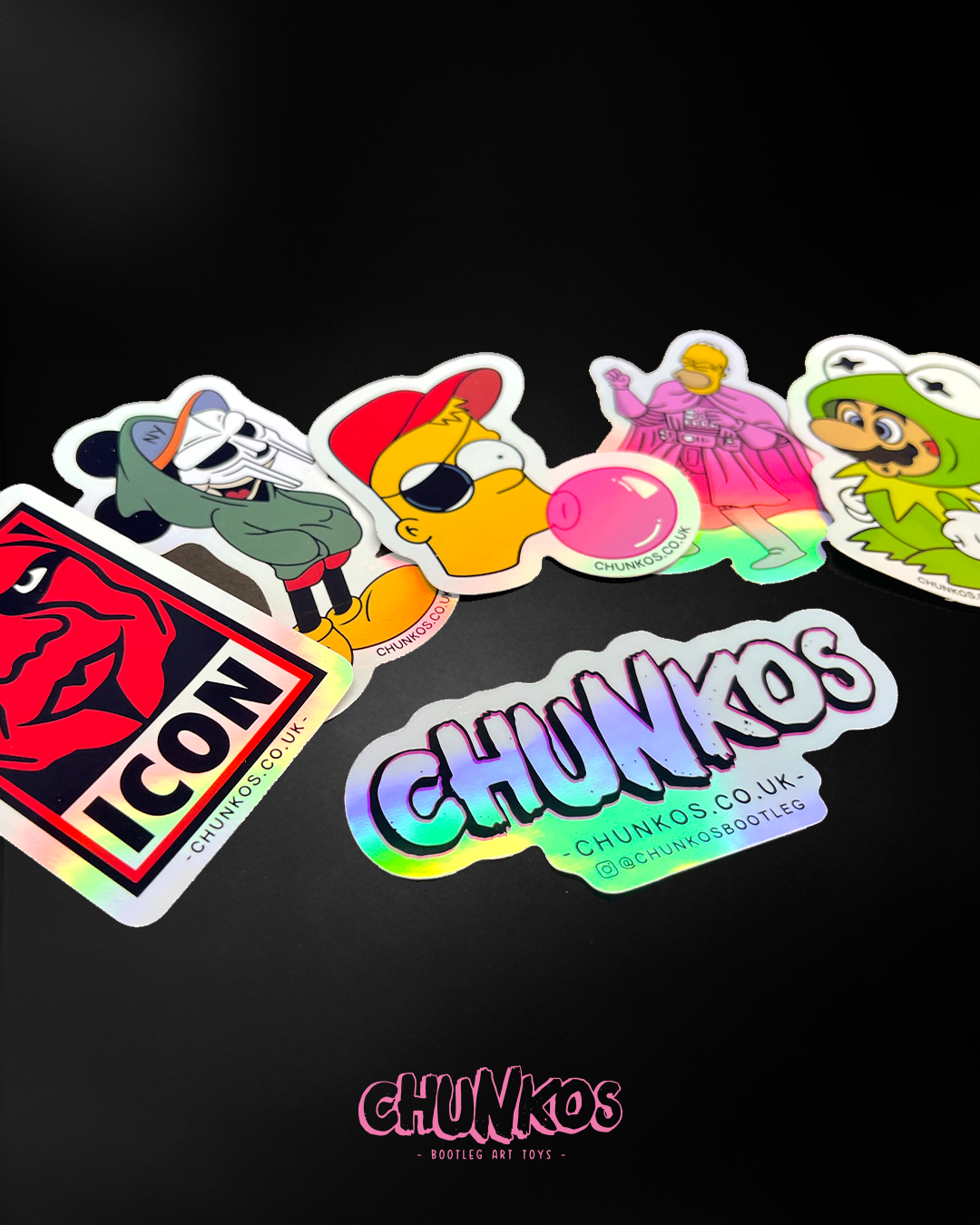 Custom Holographic Sticker Printing – Durable Vinyl, Die Cut, Any Shape or Size