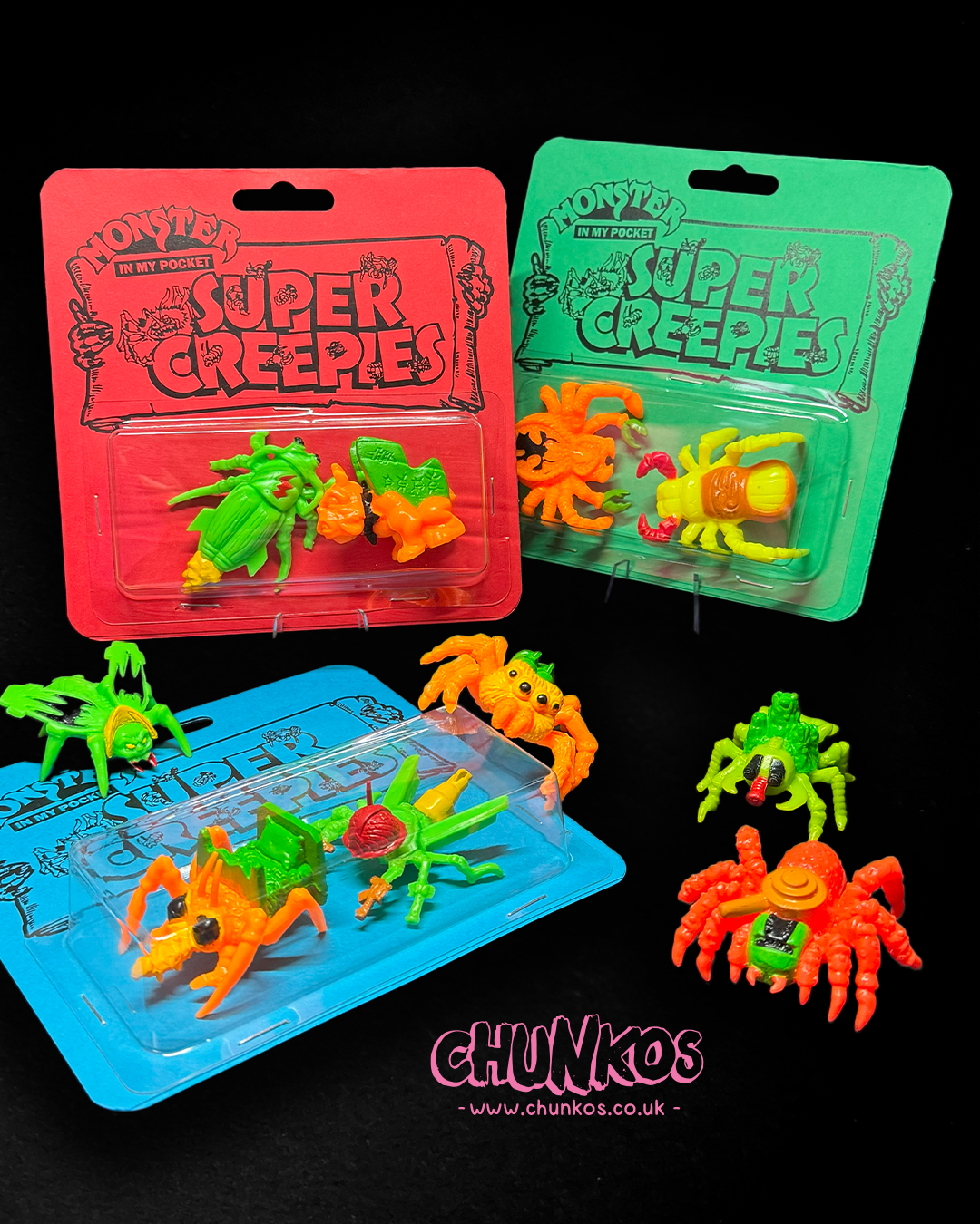 Vintage Monsters In My Pocket SUPER CREEPIES - Real Authentic 80s/90s Vintage Collectible Toys