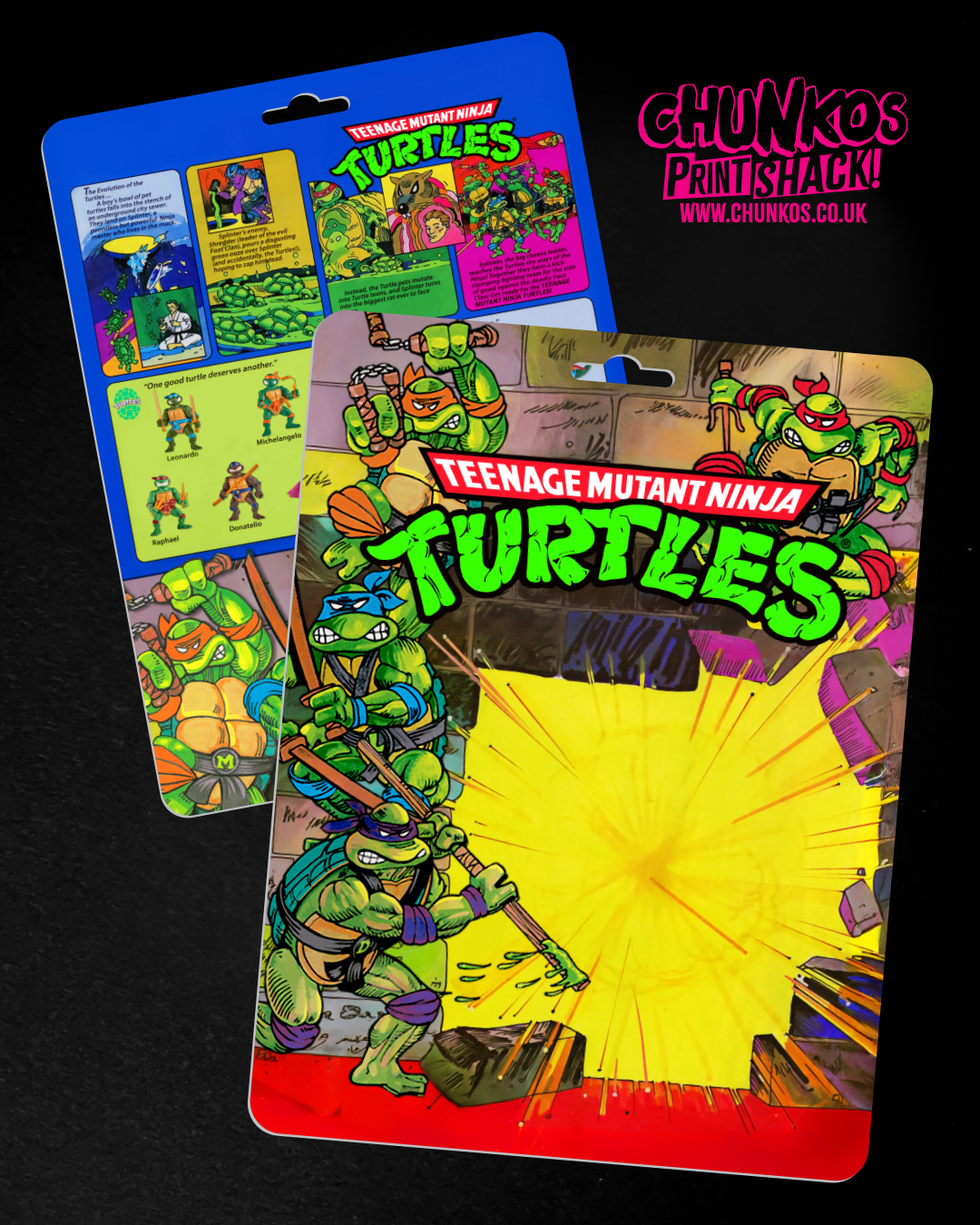 Teenage Mutant Ninja Turtles Classic-Style TMNT Card Back – Printing Service
