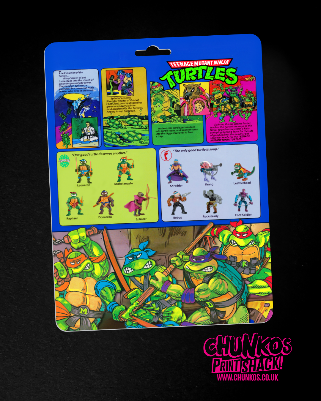 Teenage Mutant Ninja Turtles Classic-Style TMNT Card Back – Printing Service