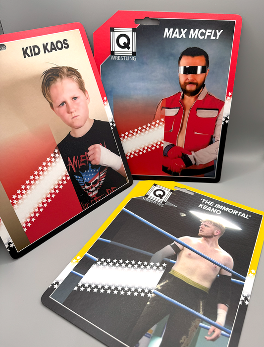Underground Icons: Custom Card Backs for UK Wrestling Figures