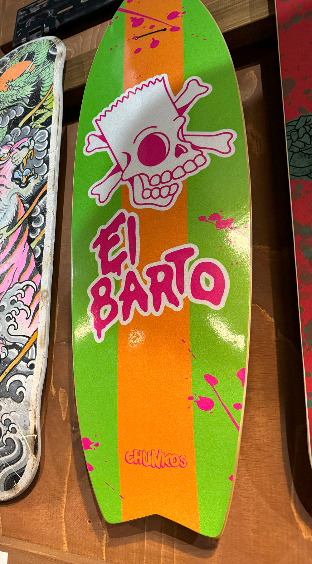 El Barto: Bart-Inspired Custom Skateboard for Exhibition