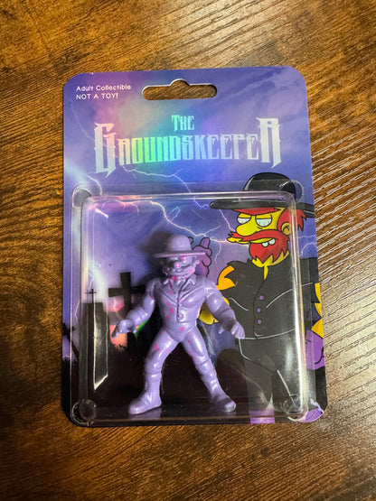 The Groundskeeper HOLO CARD BACK - Wrestling Action Figure - Limited Edition Art Toy