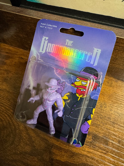 The Groundskeeper HOLO CARD BACK - Wrestling Action Figure - Limited Edition Art Toy