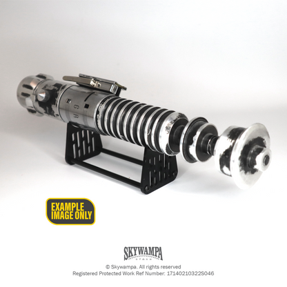 Mini Acrylic Saber Display Stand – Death Star Panel Design