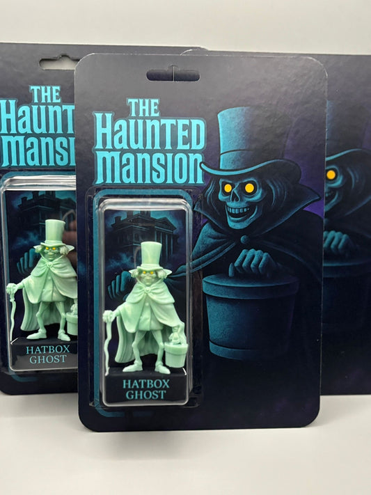 Custom Hatbox Ghost Figure Haunted Mansion Collectible – Disney Inspired Parks Attraction Fan Art Toy