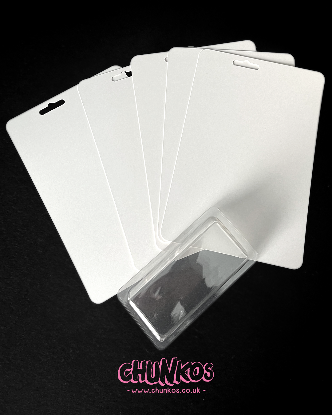 Clear Blister Bubbles & Blank Card Backs for Custom Action Figure Packaging