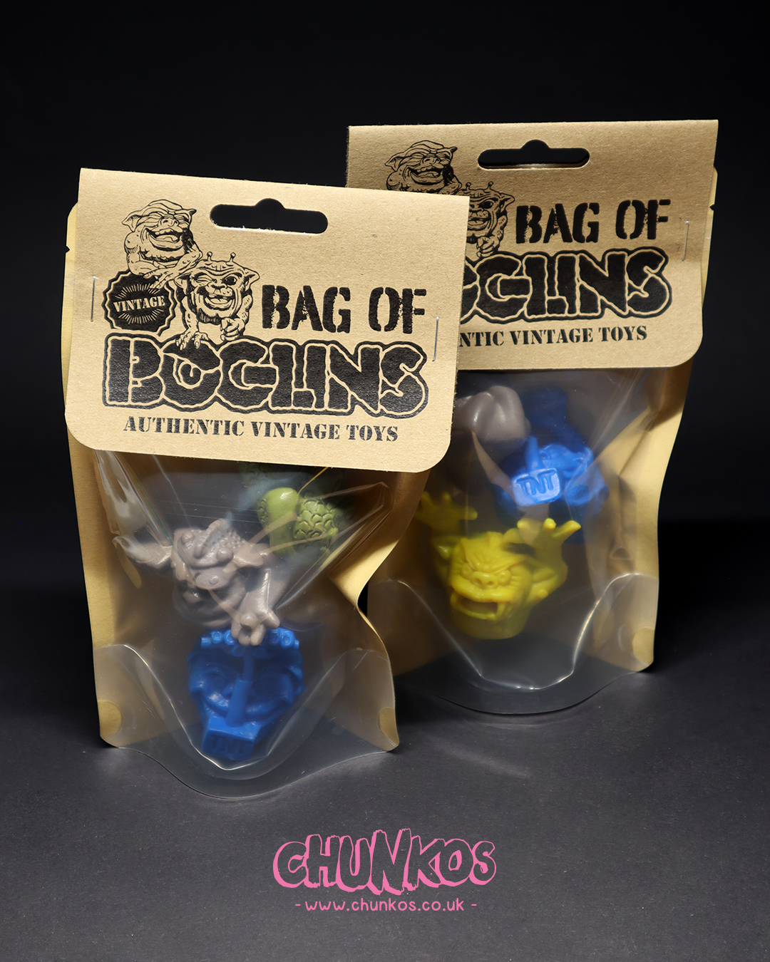 Vintage Boglins in a Bag Mini Figures - Real Authentic 80s/90s Vintage Collectible Toys