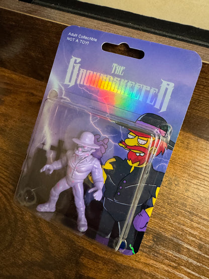 The Groundskeeper HOLO CARD BACK - Wrestling Action Figure - Limited Edition Art Toy