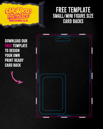 Free Template for Mini Figure Custom Card Backs – Design Your Own Card with Perfect Dimensions & Bleed
