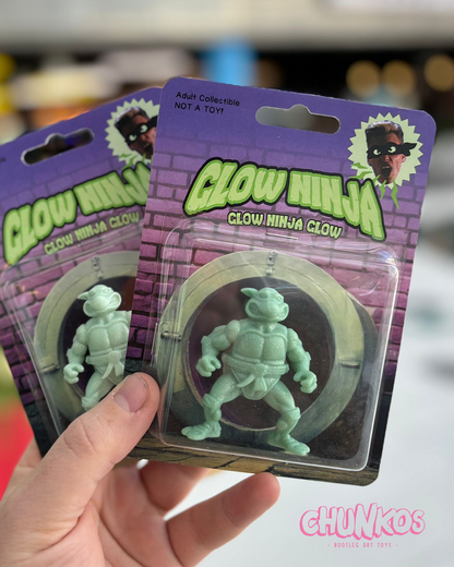 Glow Ninja - Glow in the Dark Turtle Action Figure - Limited Edition Art Toy