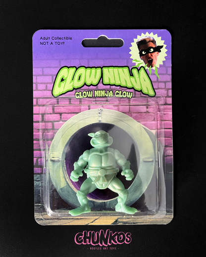 Glow Ninja - Glow in the Dark Turtle Action Figure - Limited Edition Art Toy