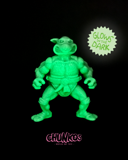 Glow Ninja - Glow in the Dark Turtle Action Figure - Limited Edition Art Toy