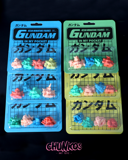 Vintage Gundam Keshi Japanese Mini Figures - Gashapon - Real Authentic 80/90s Collectible Toys