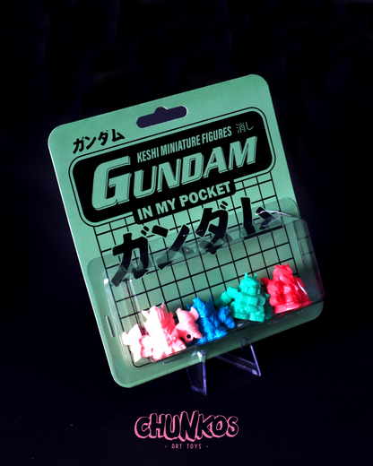 Vintage Gundam Keshi Japanese Mini Figures - Gashapon - Real Authentic 80/90s Collectible Toys