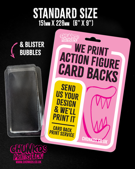 Custom Action Figure Card Backs – High-Quality Printing for Blister Packaging!