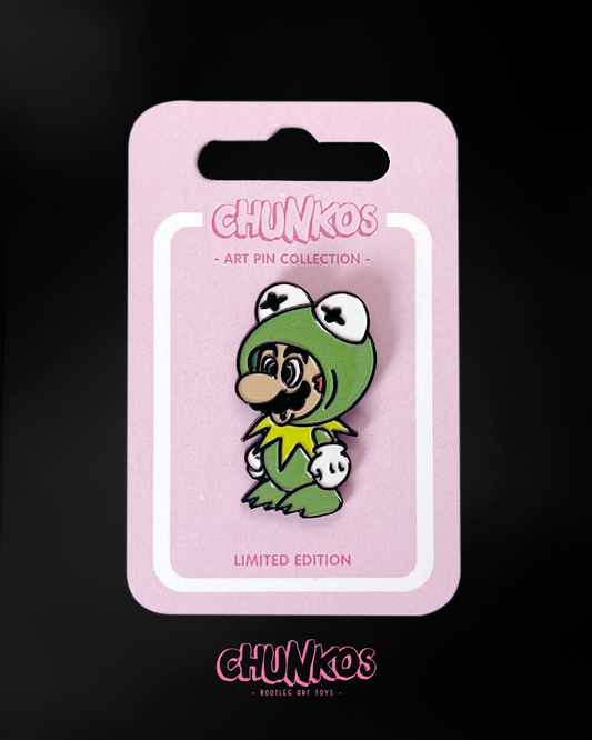 Super Frog Bros Pin Badge - Limited Edition