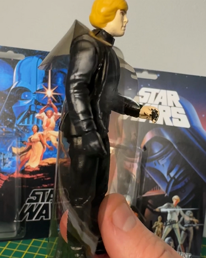 Replacement Vinyl Cape – Smoked Black - Compatible with Vintage Kenner Star Wars Figures