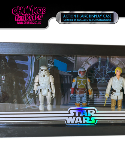 Star Wars Action Figure Display Case – Sleek Wall-Mountable or Shelf-Standing