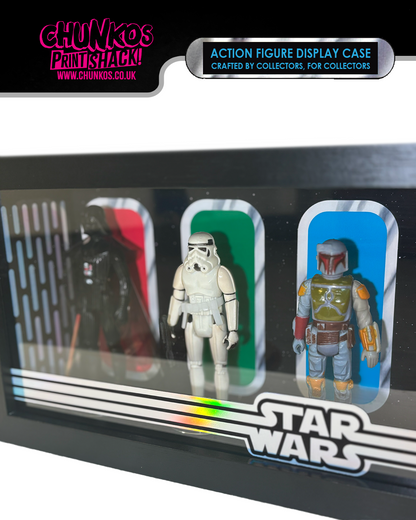 Star Wars Action Figure Display Case – Sleek Wall-Mountable or Shelf-Standing
