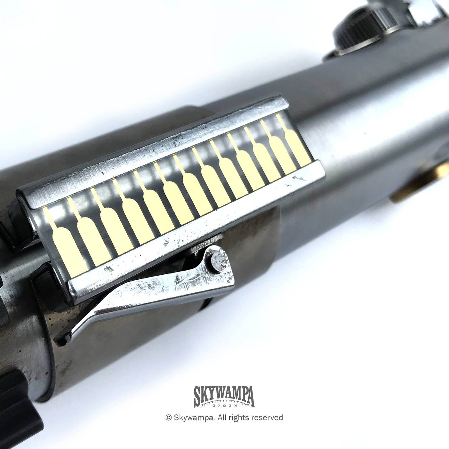 TFA & TLJ Translucent Activation Circuit Clamp Card - Satin Reflective Gold - Fits Graflex Sabers