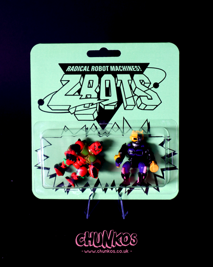 Vintage ZBots Micro Machine Figures - Real Authentic 80s/90s Vintage Collectible Toys