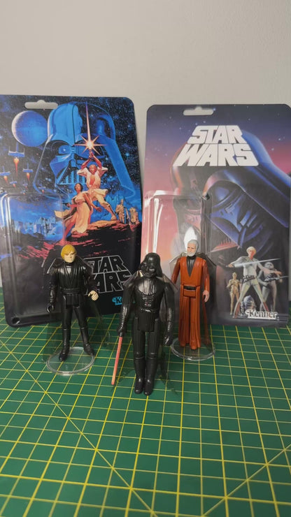 Replacement Vinyl Cape – Smoked Black - Compatible with Vintage Kenner Star Wars Figures